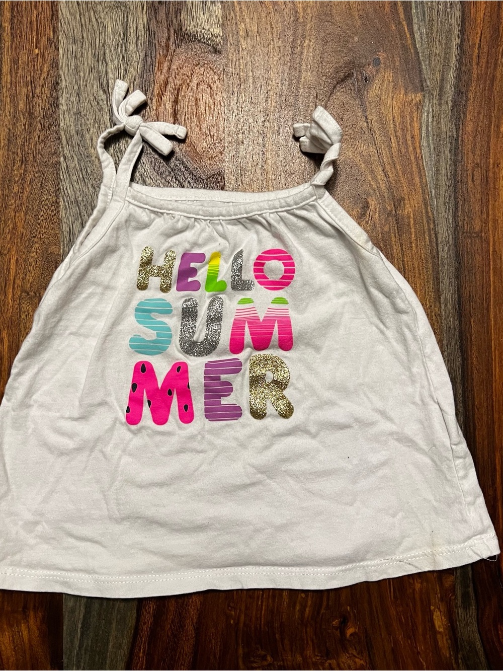 White Summer Kids Tank Top